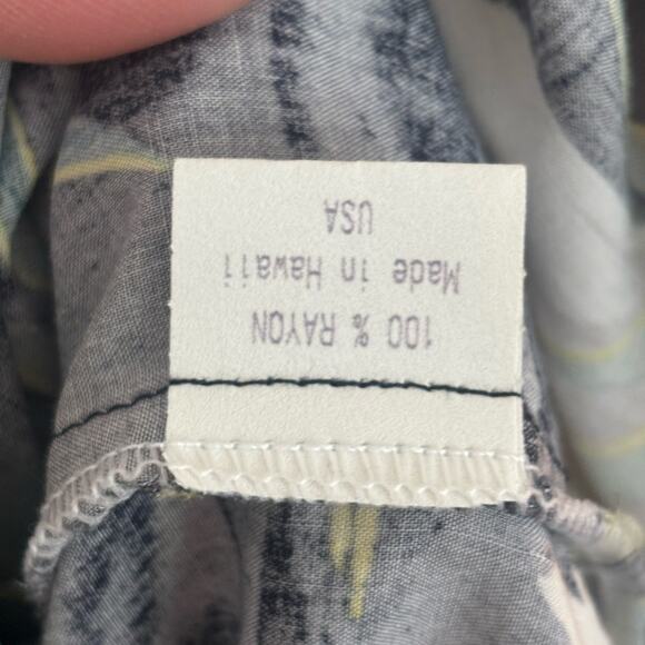 Rare Vintage Pineapple Juice 100% Rayon Dragonfruit Floral Made in Hawaii Medium - Picture 3 of 8